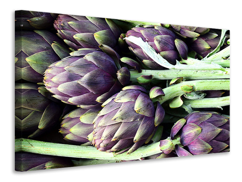Canvas print Fresh artichokes