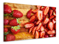 Canvas print Fresh strawberries