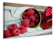 Canvas print Fresh raspberries