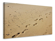 Canvas print Footprints in the sand