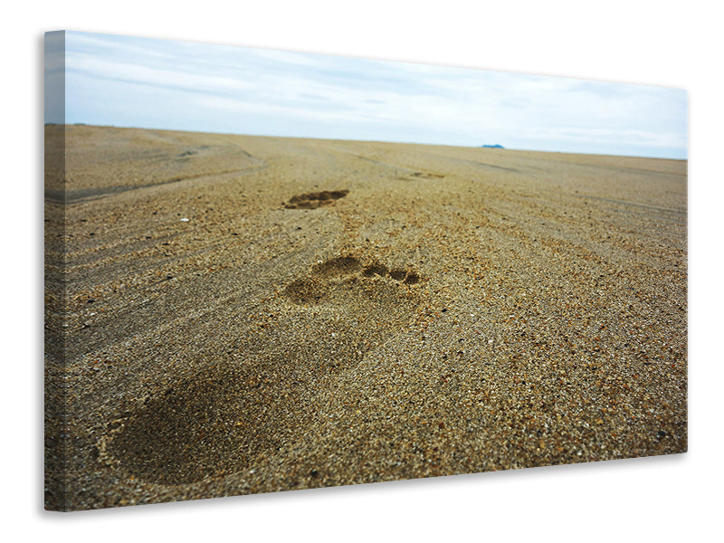 Canvas print Footprints XXL