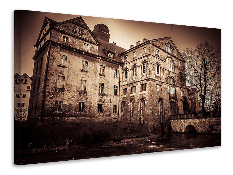 Canvas print Mysterious house