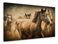 Canvas print Painting wild horses