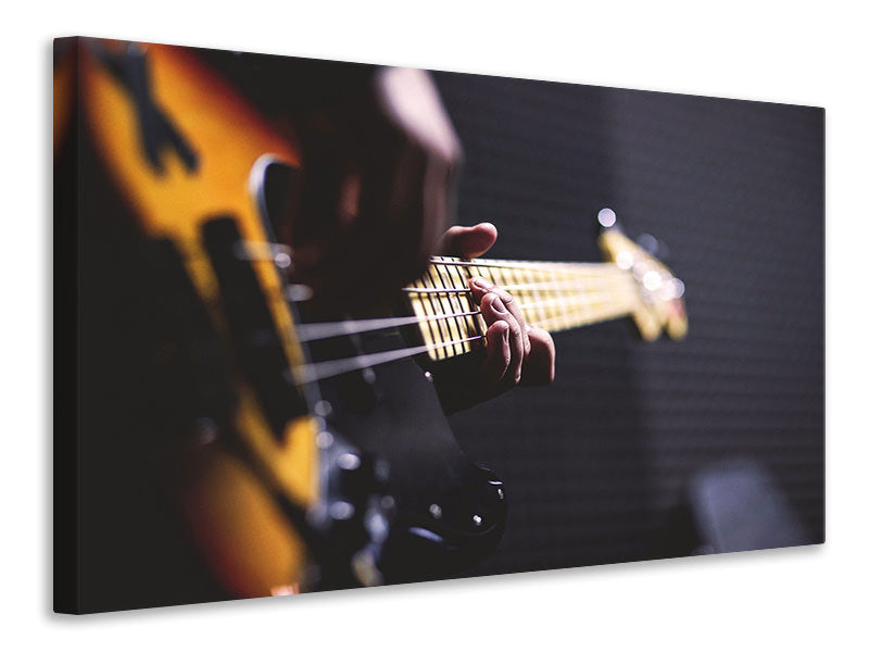 Canvas print guitar player