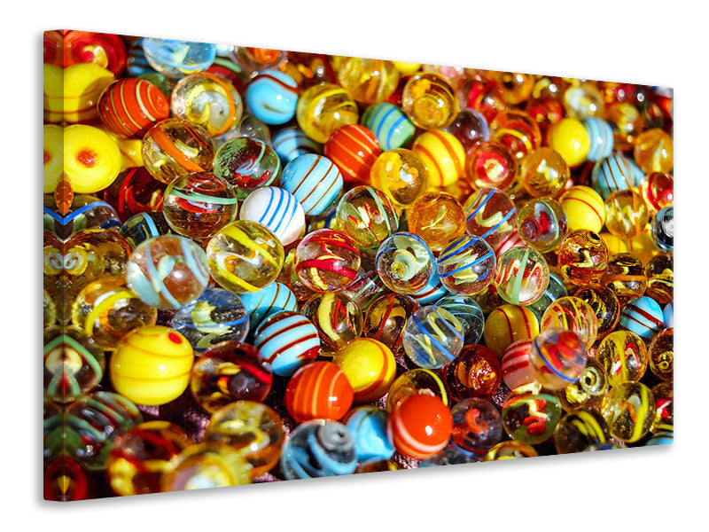Canvas print glass beads