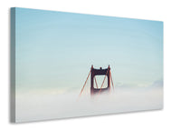 Canvas print Golden Gate in the fog
