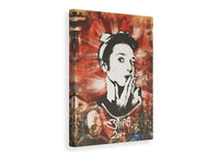 Canvas print Graffiti portrait