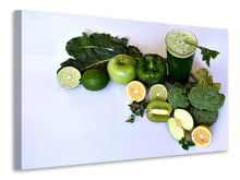 Load image into Gallery viewer, Canvas print green smoothie
