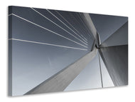 Canvas print Suspension bridge Close up