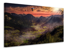 Load image into Gallery viewer, Canvas print Hot air balloons in the sunset
