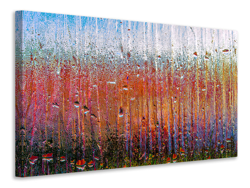 Canvas print Behind glass