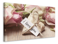 Canvas print I love you