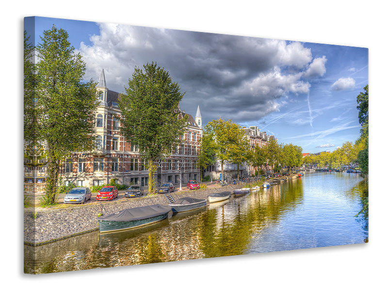 Canvas print Idyllic Amsterdam