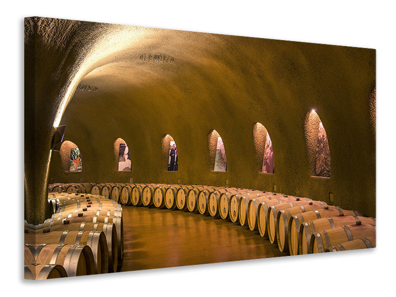 Canvas print In the wine cellar