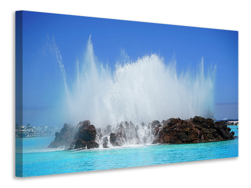 Canvas print In the surf