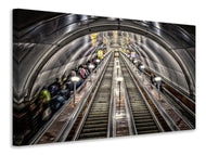 Canvas print in the metro