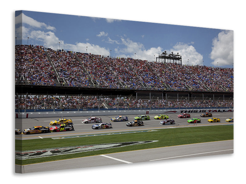 Canvas print In Nascar