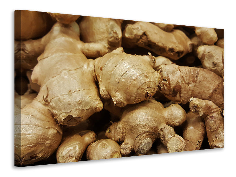 Canvas print Ginger tubers