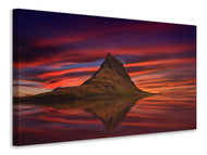 Canvas print Kirkjufell at sunset