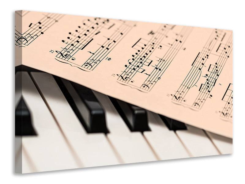 Canvas print Piano notes