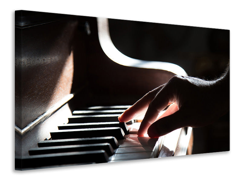 Canvas print piano player