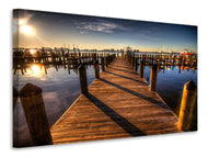 Canvas print Small harbor