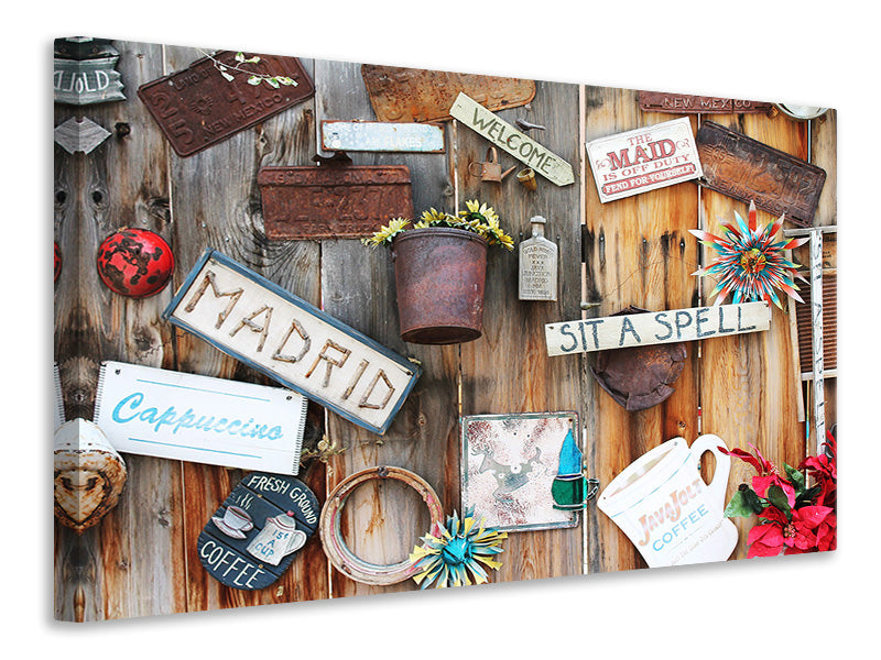 Canvas print Creative coffee shop