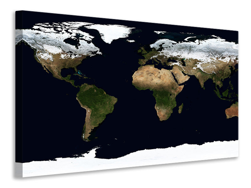 Canvas print Artful map