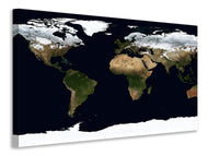Canvas print Artful map