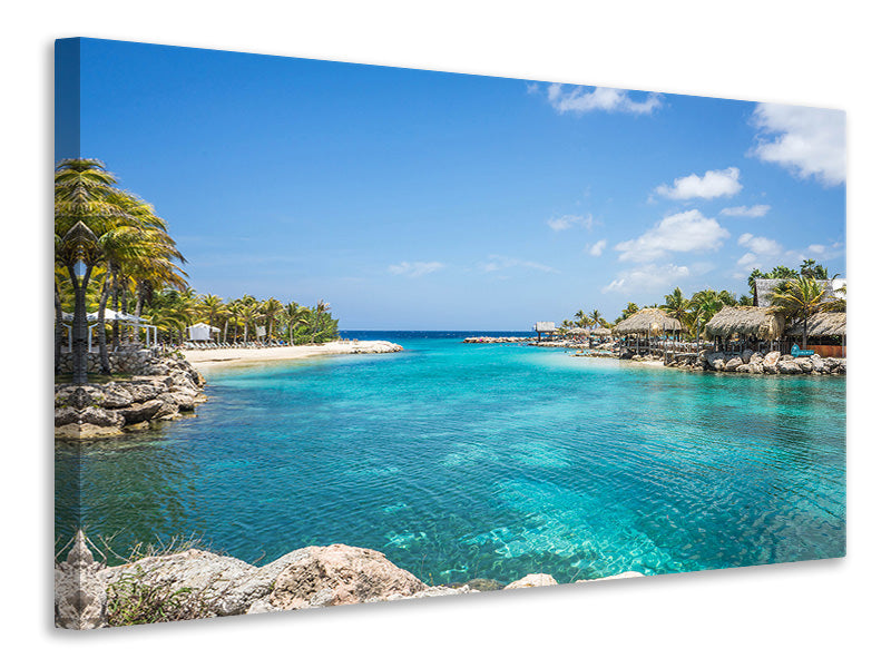 Canvas print Life in a lagoon