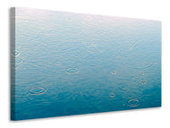 Canvas print Light raindrops