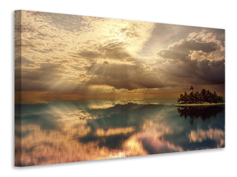 Canvas print Light spectacle on the sea