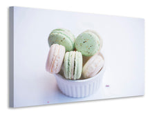 Load image into Gallery viewer, Canvas print Macaroons in pastel

