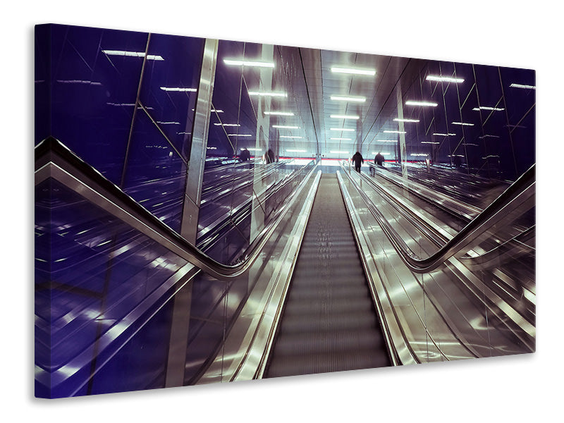Canvas print Modern escalators