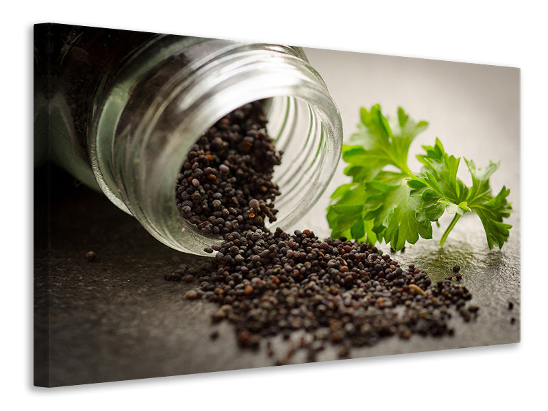 Canvas print poppy seed