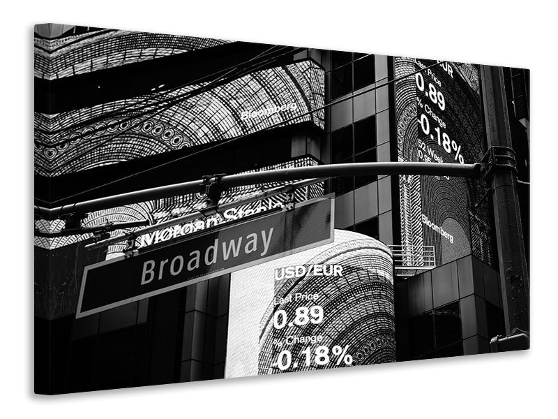 Canvas print At night on Broadway