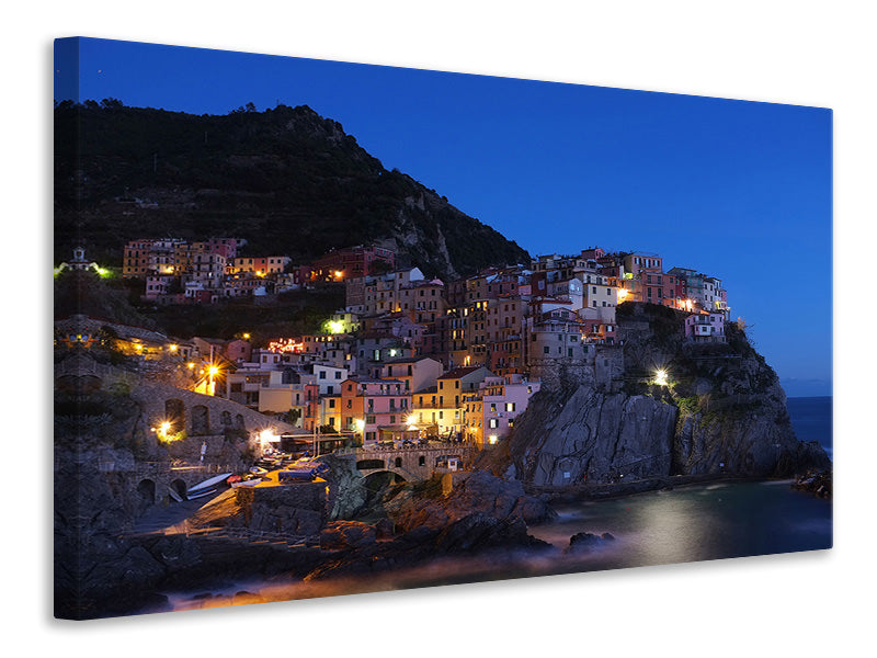 Canvas print At night in Cinque