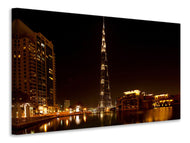Canvas print At night in Dubai