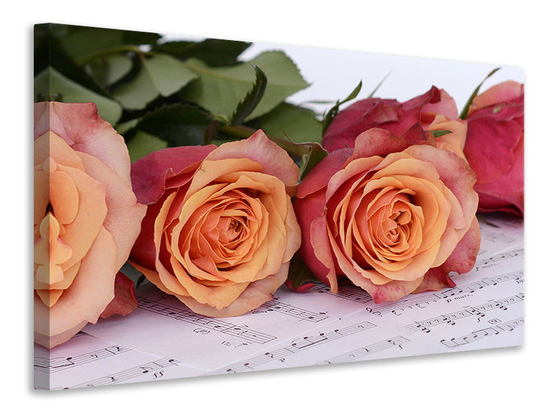 Canvas print Notes of love