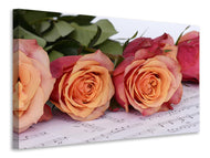 Canvas print Notes of love