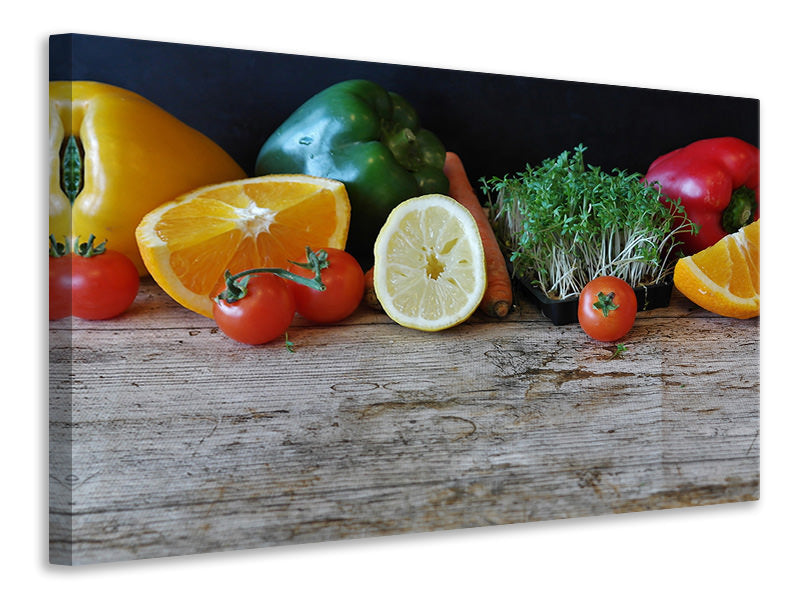 Canvas print fruit and vegetables