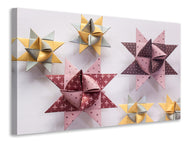 Canvas print Origami colorful stars