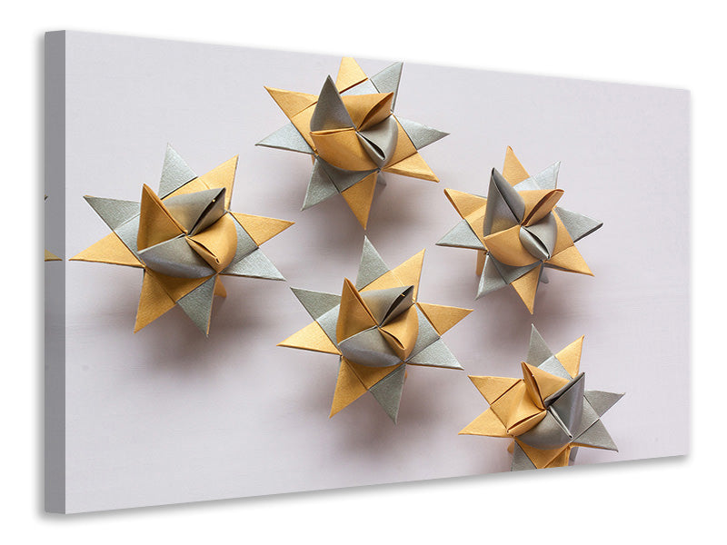 Canvas print Origami stars