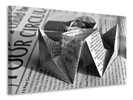 Canvas print Origami newspaper