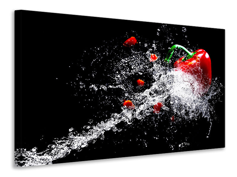Canvas print Paprika Splash XL