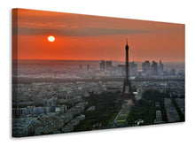 Load image into Gallery viewer, Canvas print Paris in the evening light
