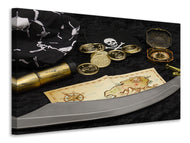 Canvas print Pirate plan