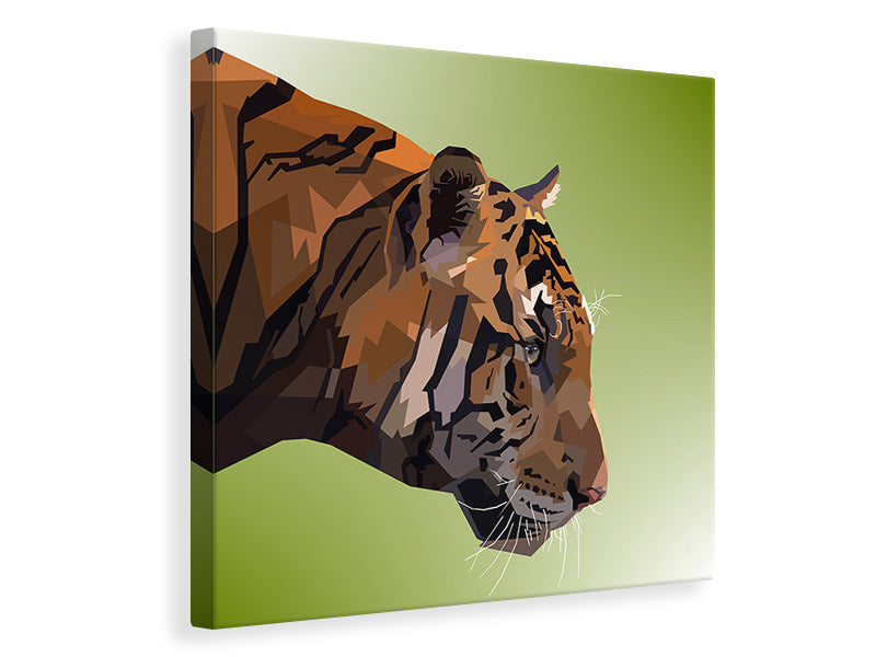 Canvas print Pop Art Tiger