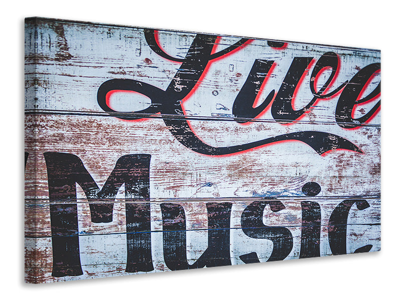 Canvas print Retro wooden wall