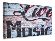 Canvas print Retro wooden wall
